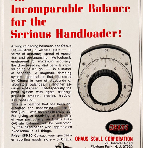 1969 ohaus scale dial - scale,
