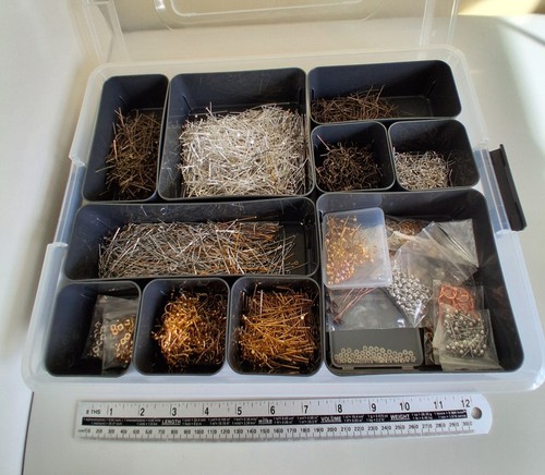 Mixed job lot jewellery making - mixed,
