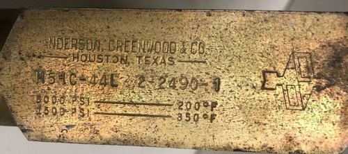 Anderson greenwood m5hc 44l - greenwood, m5hc-44l