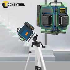 16 Line Laser Level Green Self Leveling 360° Cross Measure Tool Kit with Battery