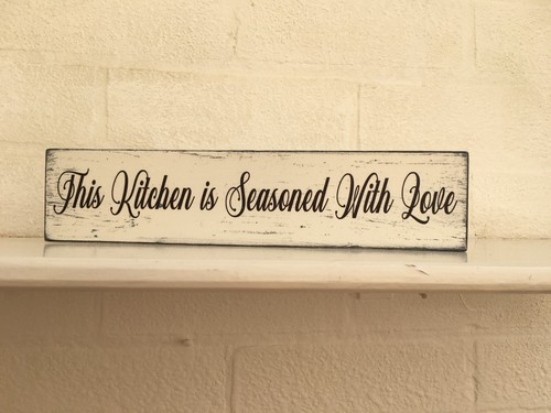This kitchen seasoned with - seasoned,