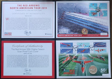 2 silver coin covers featuring