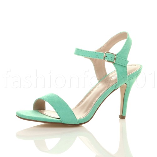 Womens ladies mid high heel - high,