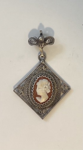 Antique italian shell cameo - antique,