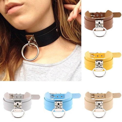 Ladies choker necklace - ladies, pu