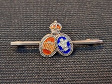 16TH LONDON REGIMENT CIVIL SERVICE RIFLES SILVER AND ENAMEL SWEETHEART BROOCH...