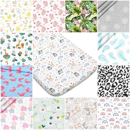 Cot fitted sheet patterned - fitted,