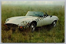 70's Jaguar Series 3 V-12 E Type 2+2 Convertible Auto Dealer Ad Postcard G246A