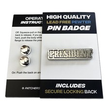 President 3D Polished Pewter