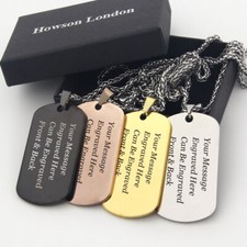 Personalised Mens Army Dog Tag