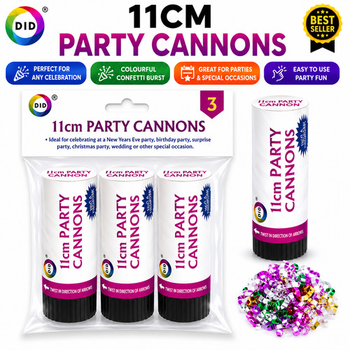 3pc 11cm party - 3pc, cannons