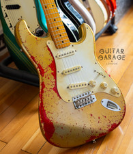 1994 Fender Japan 54 Vintage Reissue Stratocaster Gold nitro relic refin MIJ