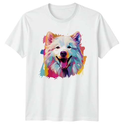 Samoyed dog shirt - dog, colourful