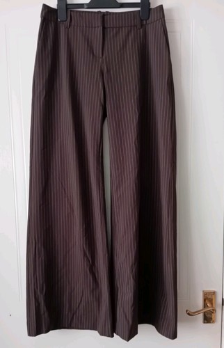 Weekday brown stripe wide - stripe, leg