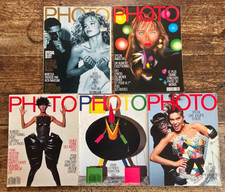 5 x French PHOTO magazine 1987-91/Guy Bourdin/Vanessa Paradis/Amateurs/H Newton