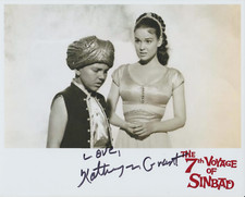Kathryn Grant Signed 8x10 Photo ~ The 7th Voyage of Sinbad - Ray Harryhausen