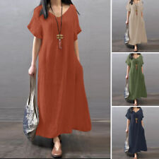 Ladies Short Sleeve Long Dress