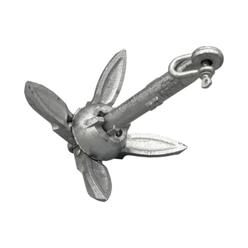 Folding grapnel anchor - folding,