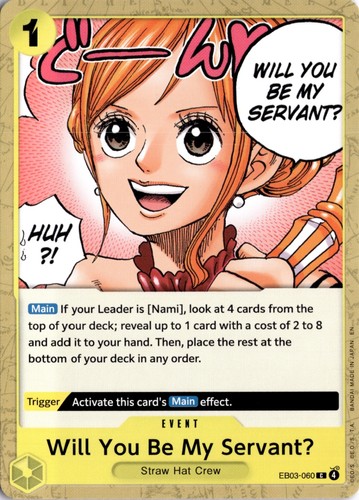 Will you servant c - my, servant?