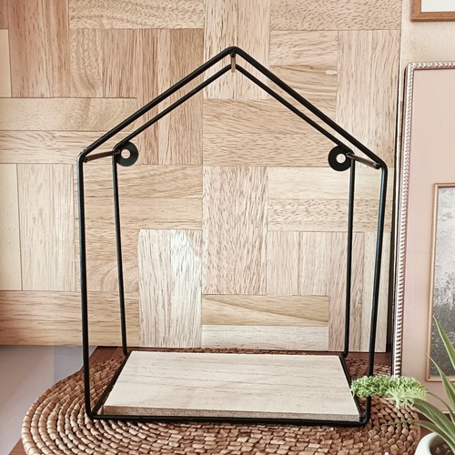 Modern black wire - black,