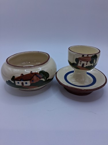 Vintage dartmouth pottery egg - vintage,