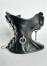 Steampunk real leather posture