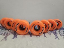 Sure-Grip Aerobic 85A Quad Roller Skate Wheels Outdoor 62mm Orange 