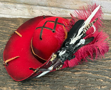 RED Distressed Pirate Hat