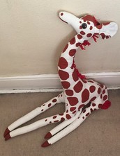 Vintage Burbank Toys Creepy Large Giraffe Soft Toy TLC for Restoration Repair