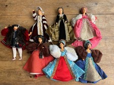Complete Set Peggy Nisbet Henry VIII Doll And Wives