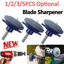 1/2/3/5PCS Lawnmower Blade Sharpener Garden Lawn Mower Grinder Wheel Stone Drill