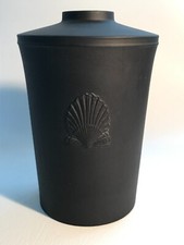 Rare Wedgwood Black basalt vase/pot pourri   in excellent condition .