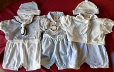 Baby Boy Summer Bundle Size 3-6 months 6-9 Months 12-18 months Rompers with hats