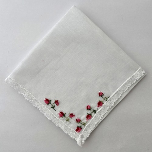Embroidered rosebud bridesmaid - embroidered,