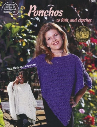 Ponchos knit crochet - or,