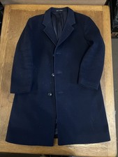 Crombie Men's Navy Blue Long