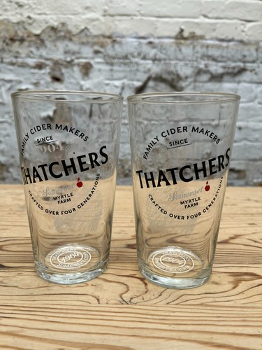 Thatcher pint glasses - thatcher,