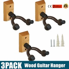3Pcs Wooden Guitar Wall Mount