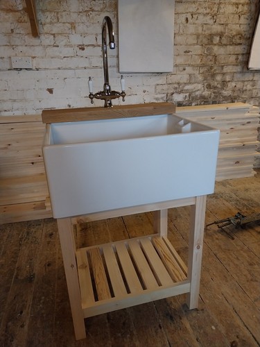 Belfast sink stand oak - ,