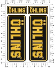 Ohlins Fork Shock Stickers Set Aprilia Ducati Kawasaki Graphics Laminated Decals
