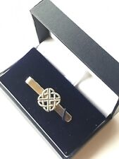 Celtic Knot Personalised hand made from English Pewter Tie Slide (N401)