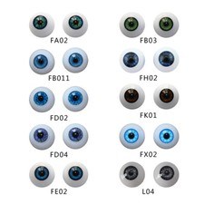 Half round acrylic eyes - half,