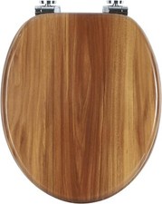 Soft Close Wooden Toilet Seat