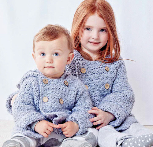0550 crochet childs hooded - 0550,