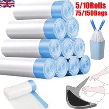 Cat Litter Tray Liners Disposable Drawstring Bags Extra Strong Hygienic Roll