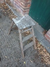 Small Vintage Wooden Steps Step Ladder