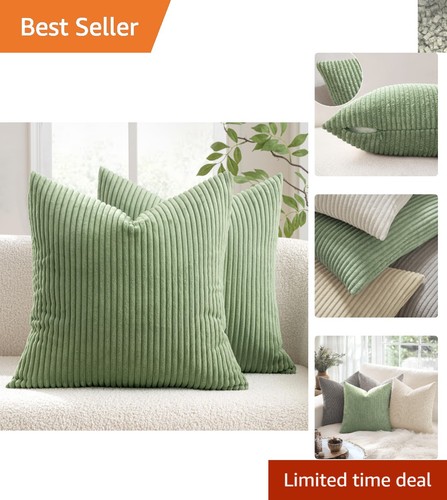 Modern sage green corduroy - green,