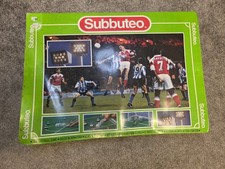 Subbuteo Set Arsenal Sheffield Wednesday With Floodlights Vintage Retro Rare