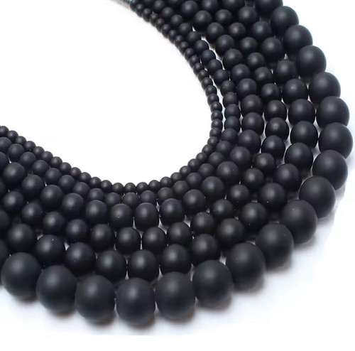 Black onyx matte 8mm - black,