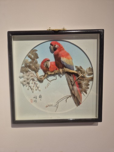 Vintage asian shadow box - vintage,